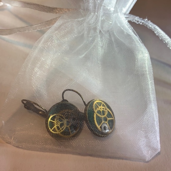 Earrings Gears French Levers - Picture 7 of 7